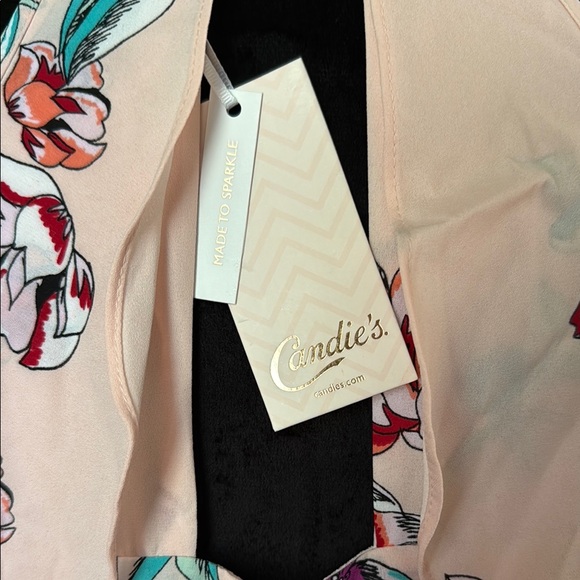 Candie's Pink Sundress with Halter Neckline and Flutter Sleeves - Picture 4 of 5